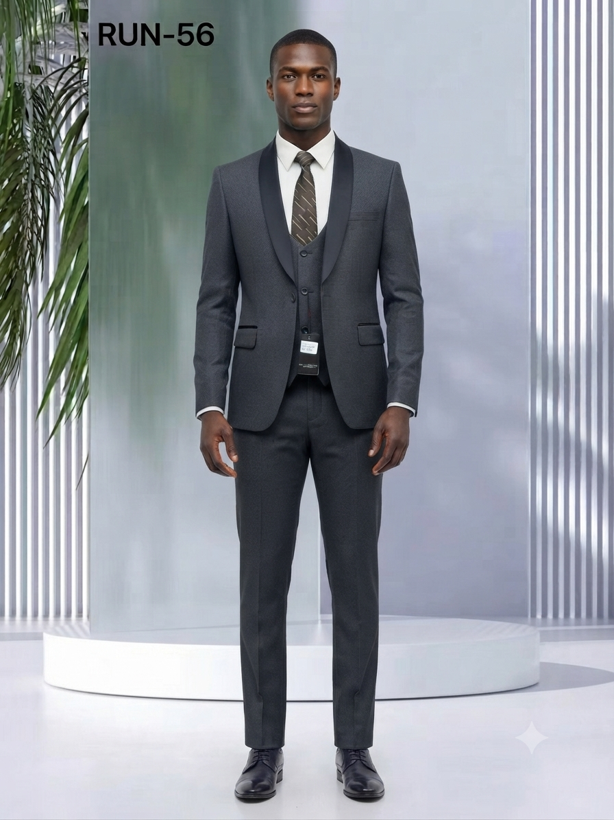 Men's slim tuxedo three-piece set