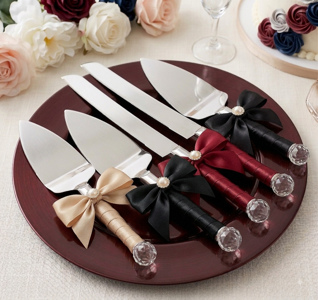 Wedding Cake Knife and Server Set