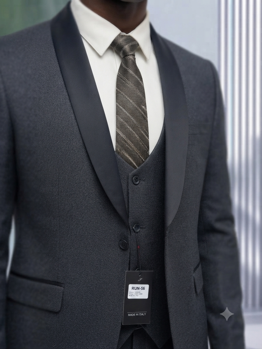Men's slim tuxedo three-piece set