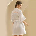 Bride Satin Robe – Bridal Getting Ready Dressing Gown