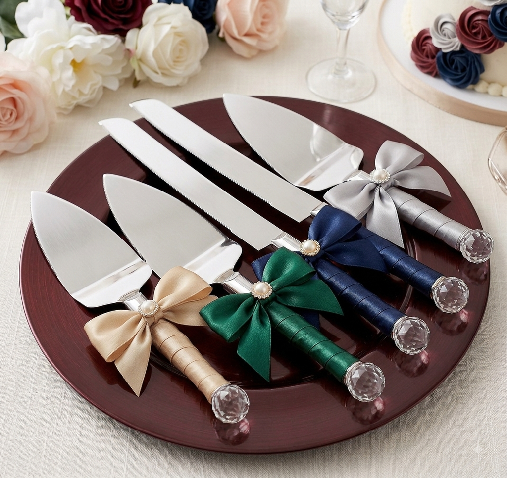 Wedding Cake Knife and Server Set