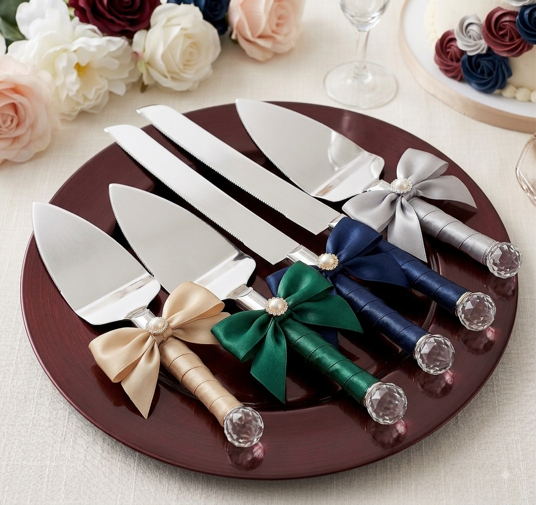 Wedding Cake Knife and Server Set