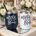 Insulated Stainless Steel Wedding Tumbler with Straw & Lid – Mother of the Bride / Groom