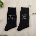 Bridal father's customized gift socks: elegant, comfortable and classic