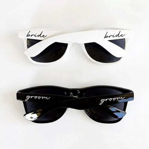 Bride & Groom Wedding Sunglasses | Bridal Party Photo Booth Favors