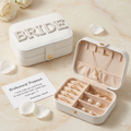 The Bridal Keepsake Jewelry Case — Handcrafted Pearl & Velvet Organizer