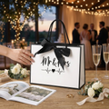 Luxury Monogram Mr & Mrs Bridal Shower & Wedding Gift Bag