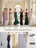 Sparkly Sequin Bodycon Formal Dress – Sleeveless Floor-Length Mermaid Gown