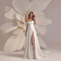 Ivory Bloom Off Shoulder Bridal Gown - Only Love Bridal Store