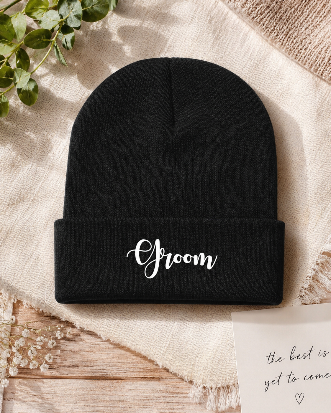 Bridal Beanie Hat – Wedding Knit Hat