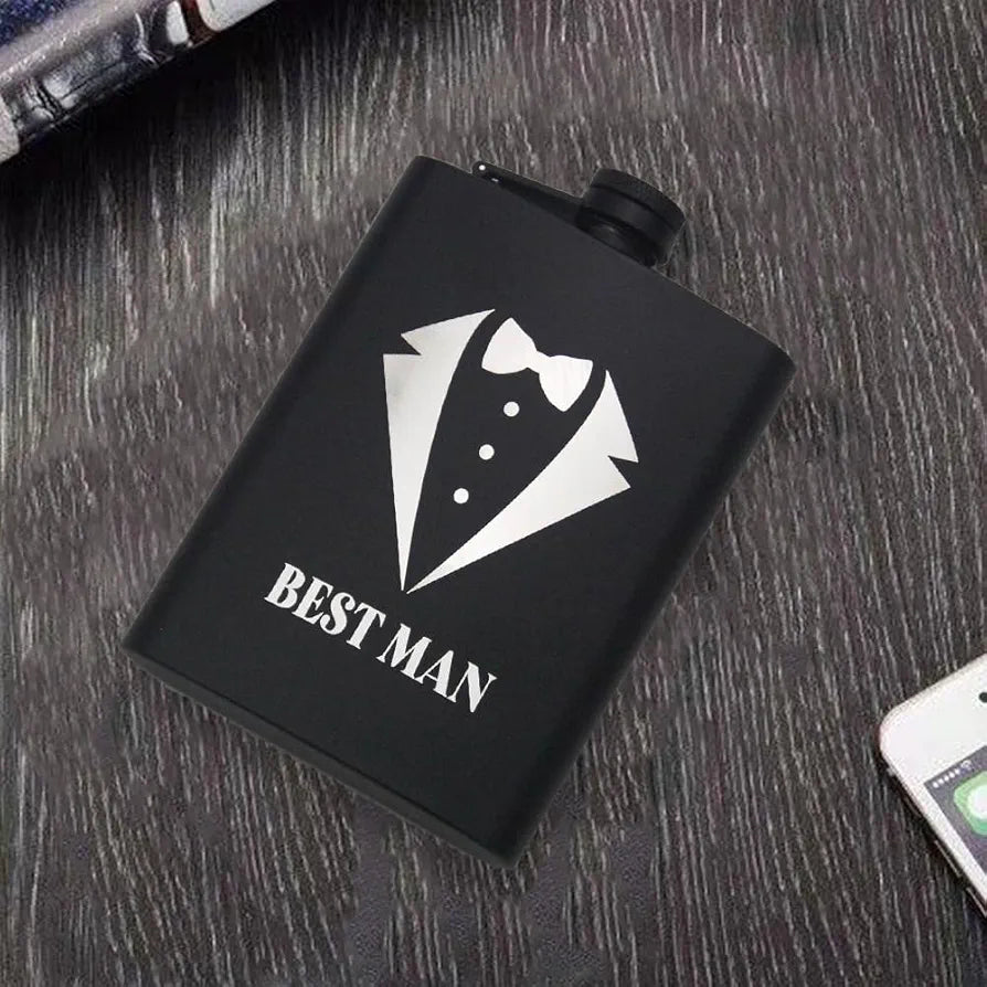 Best Man Hip Flask – Wedding Party Gift Flask